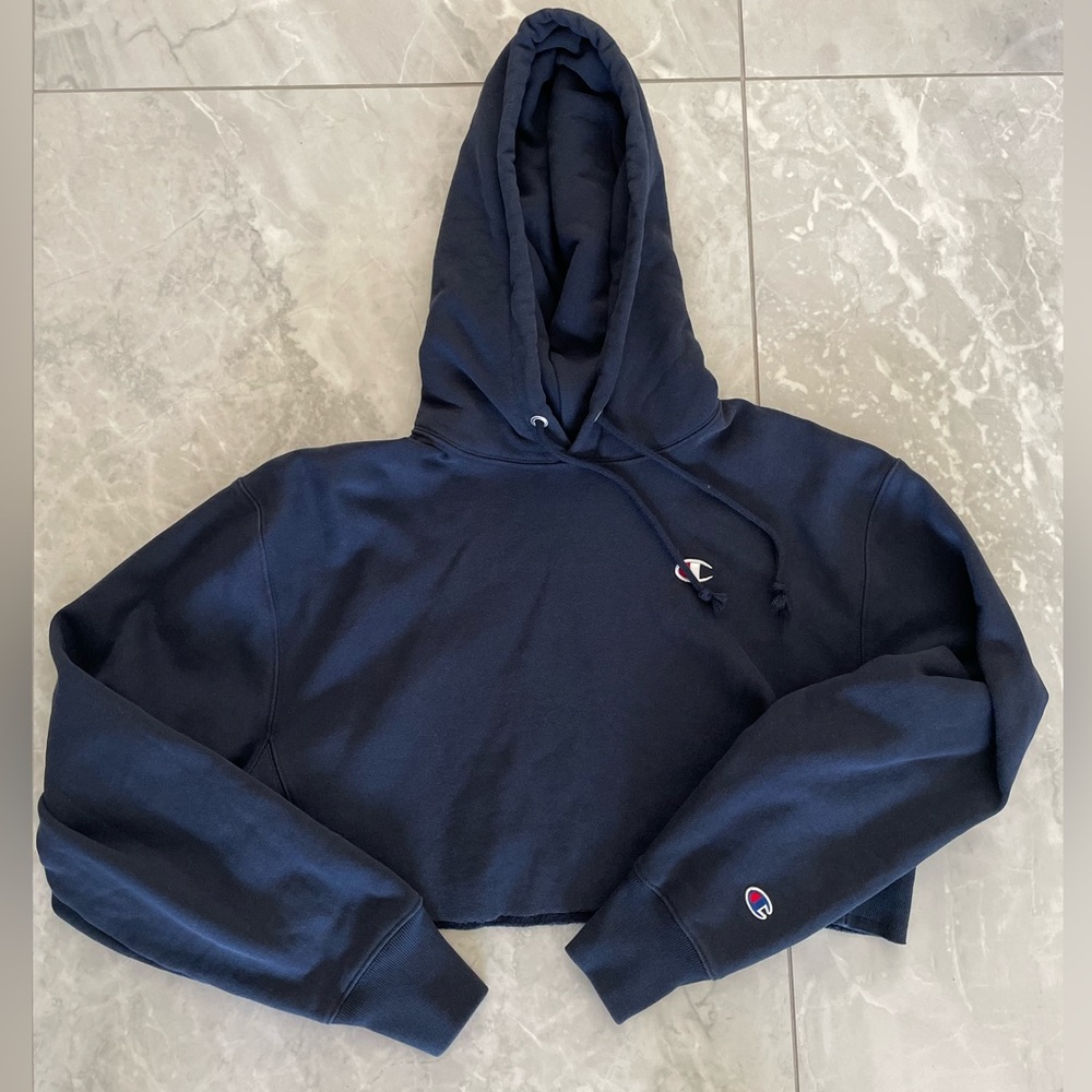 Cropped champion hoodie